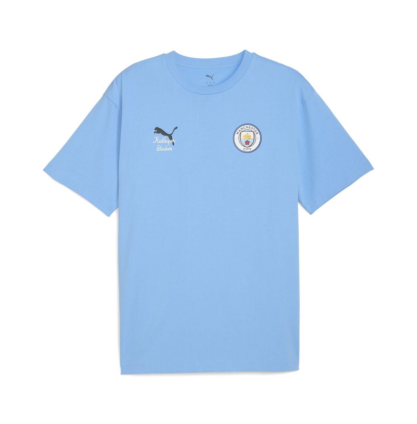 Мужская футболка PUMA x Kid Super Light Blue Manchester City 2025 FIFA Club World Cup Graphic — фото 3