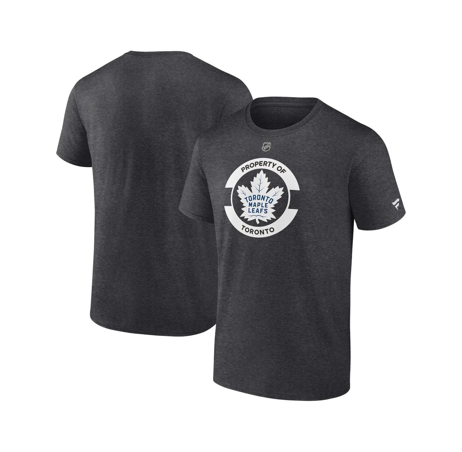 Men's Heather Charcoal Toronto Maple Leaf's Authentic Pro Core Secondary T-Shirt