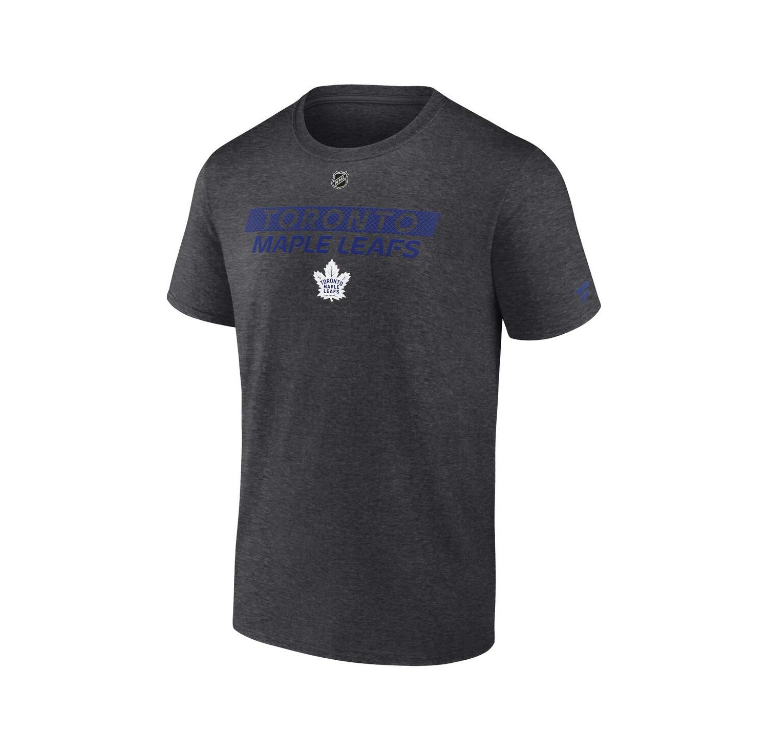 Men's Heather Charcoal Toronto Maple Leaf's Authentic Pro Core Primary T-Shirt