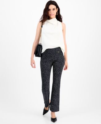 Petite Draped-Neck Sleeveless Top, Macy's Exclusive 