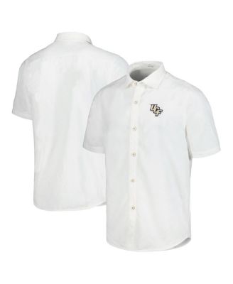 Tommy Bahama - Men's White UCF Knights Coconut Point Palm Vista IslandZone Camp Button-Up Shirt
