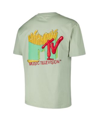 Men's Green MTV French Fry Loose Fit T-Shirt