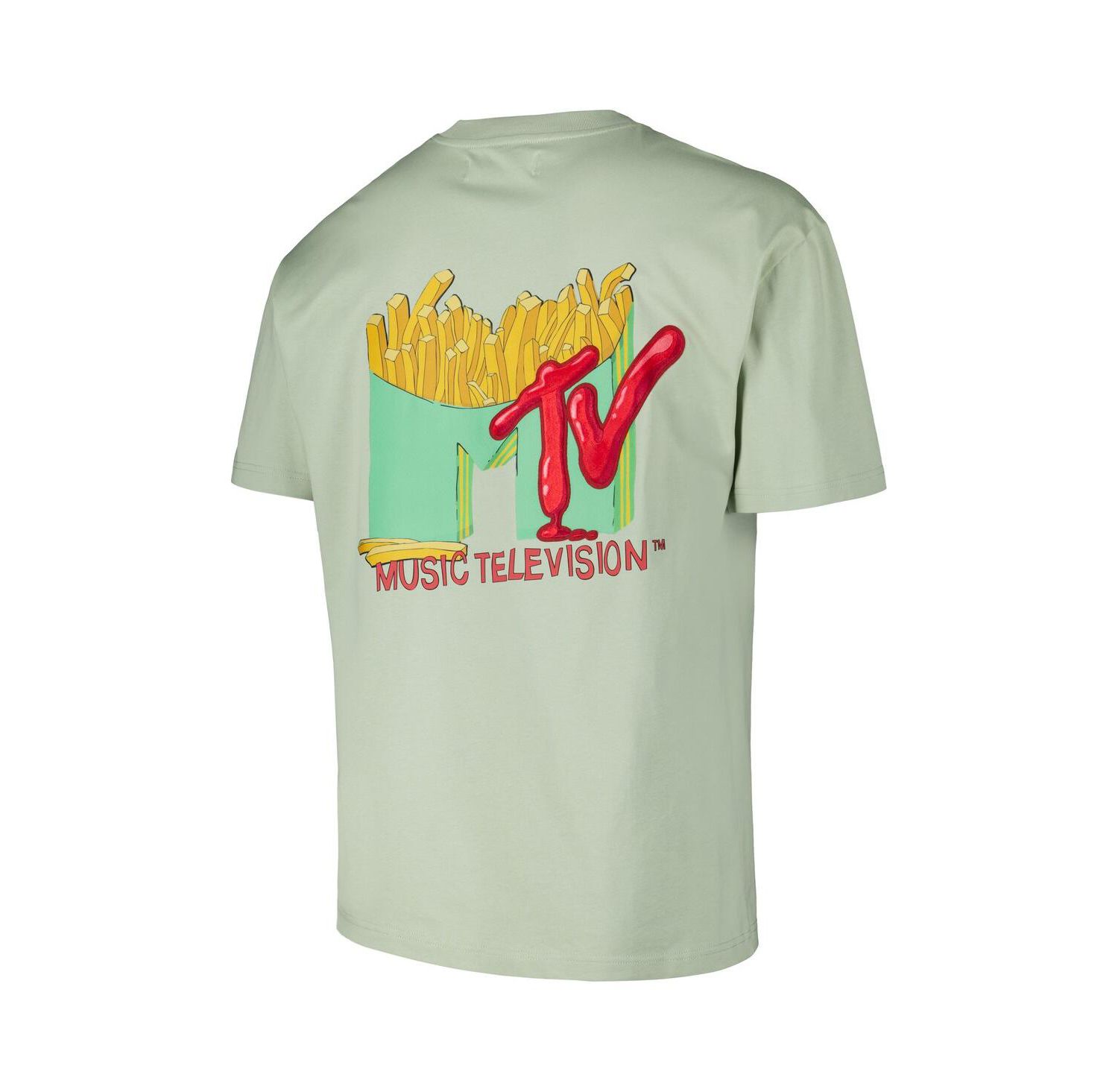 Men's Green MTV French Fry Loose Fit T-Shirt