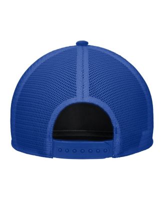 Men's and Women's White/Blue England National Team Rise Adjustable Trucker Hat