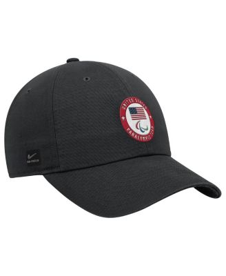 Men's Black U.S. Paralympics Crest Logo Club Adjustable Hat