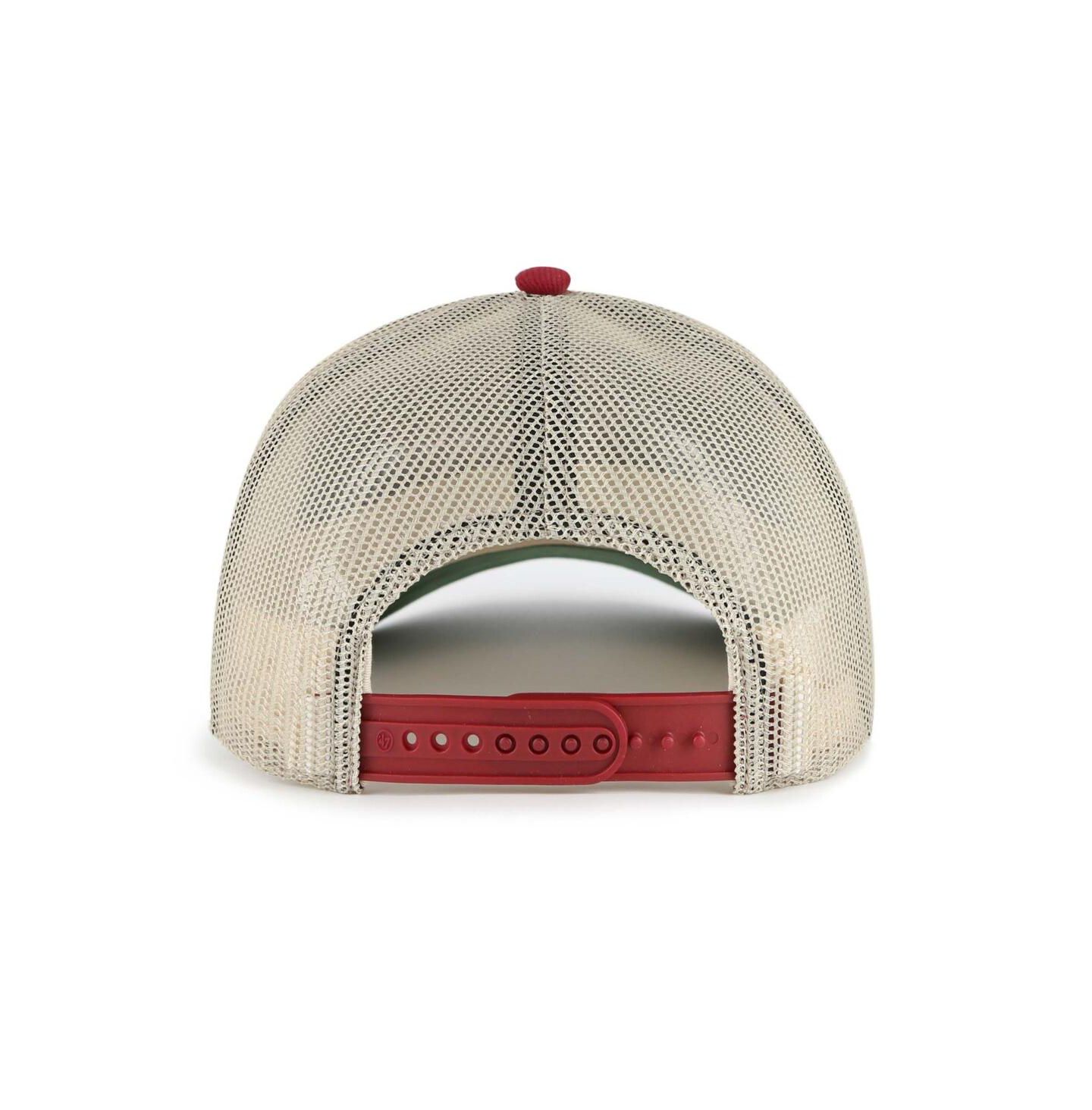 Мужская кепка '47 Brand Garnet Florida State Seminoles Pomona Mesh Hitch Adjustable Trucker Hat — фото 3