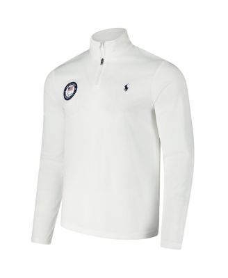 Men's White U.S. Paralympics Villagewear Quarter-Zip Sweatshirt
