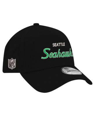 New Era - Men's Black Seattle Seahawks Smith 9FORTY Adjustable hat