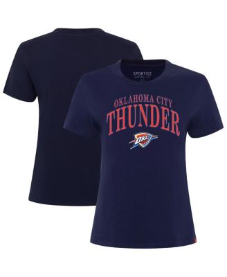 Sportiqe - Women's Navy Oklahoma City Thunder Arcadia Boxy T-Shirt