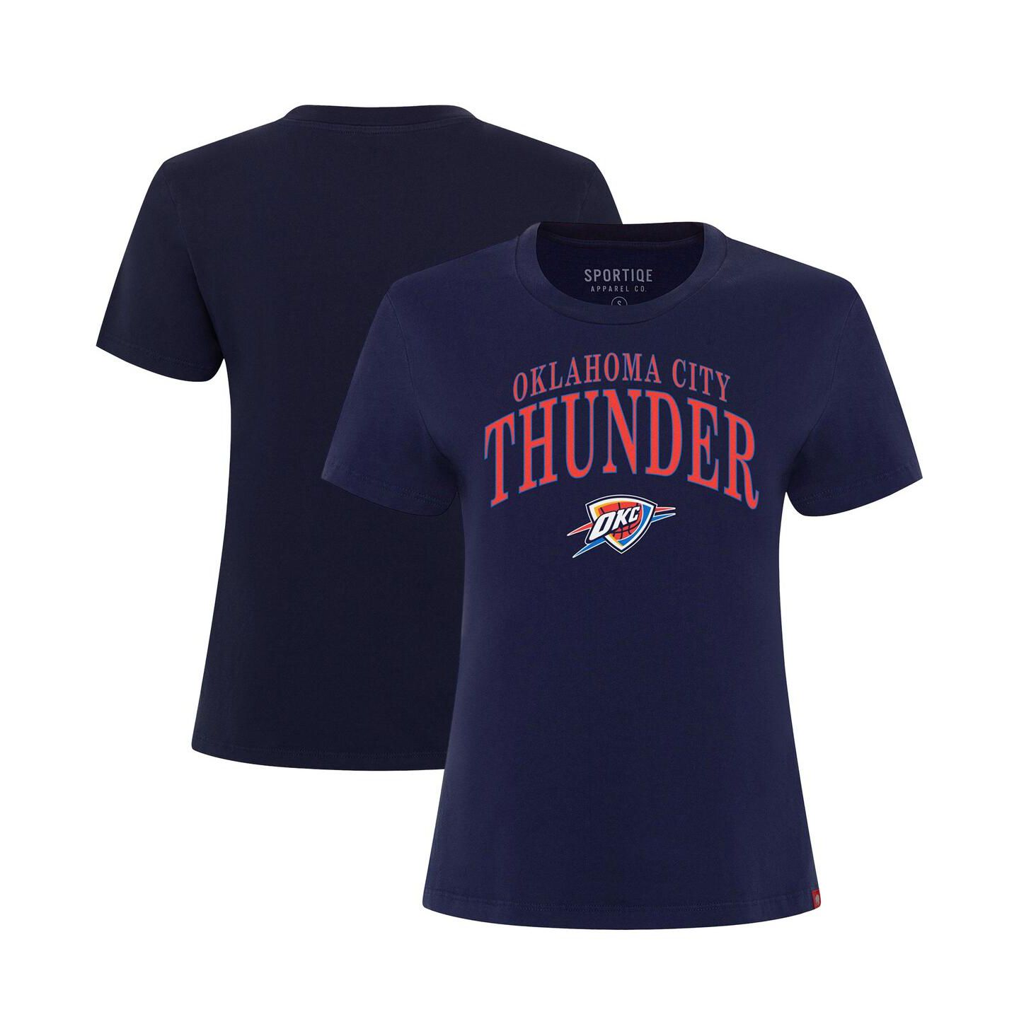 Женская футболка Sportiqe Navy Oklahoma City Thunder Arcadia Boxy — фото 1