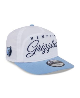 Men's White/Light Blue Memphis Grizzlies 2025 NBA Draft On-Stage Nylon 19TWENTY Adjustable Hat