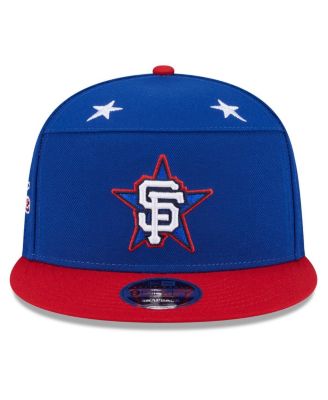 Men's Blue/Red San Francisco Giants 2025 MLB All-Star Game Workout Side Patch 9FIFTY Snapback Hat