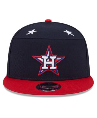 Men's Navy/Red Houston Astros 2025 MLB All-Star Game Workout Side Patch 9FIFTY Snapback Hat