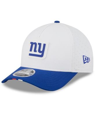 New Era - Big Boys and Girls White/Royal New York Giants 2025 NFL Training Camp A-Frame 9FORTY Adjustable Hat