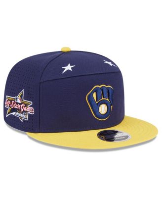 New Era - Men's Navy/Gold Milwaukee Brewers 2025 MLB All-Star Game Side Patch 9FIFTY Snapback Hat