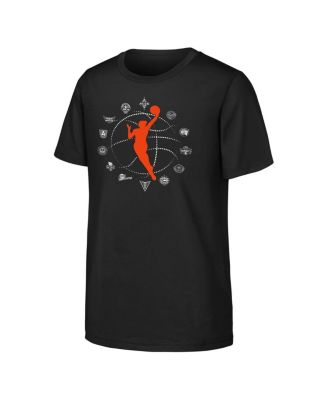 Outerstuff - Big Boys and Girls Black WNBA All Teams Circle T-Shirt