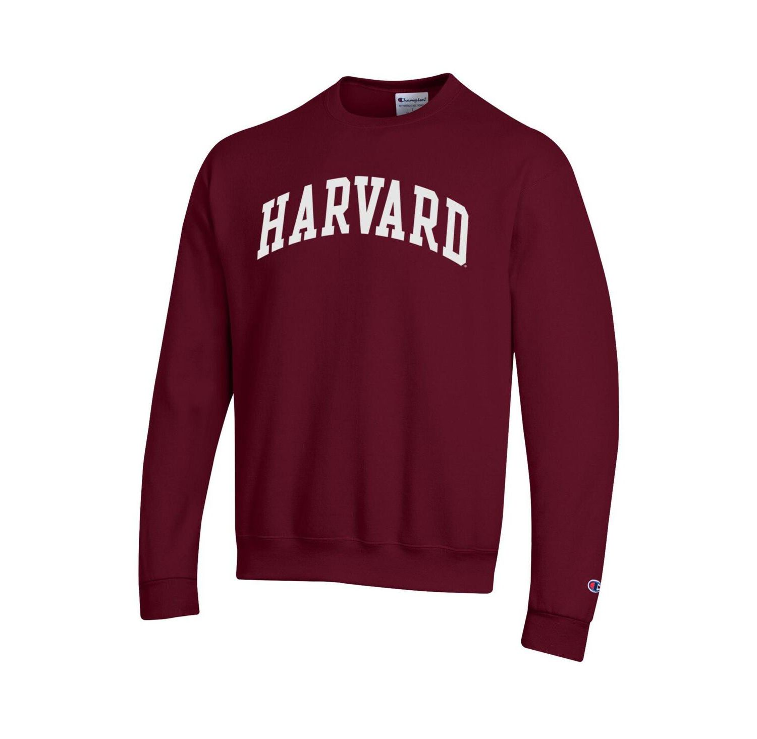 Men's Crimson Harvard Crimson Basic Arch Fleece Pullover Sweatshirt