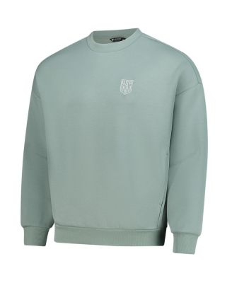 Men's and Women's Green USMNT Luxe Signature Tri-Blend Pullover Sweatshirt