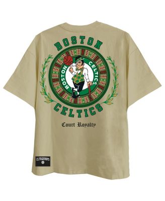 Men's Khaki Boston Celtics Worldwide Collection Premium T-Shirt