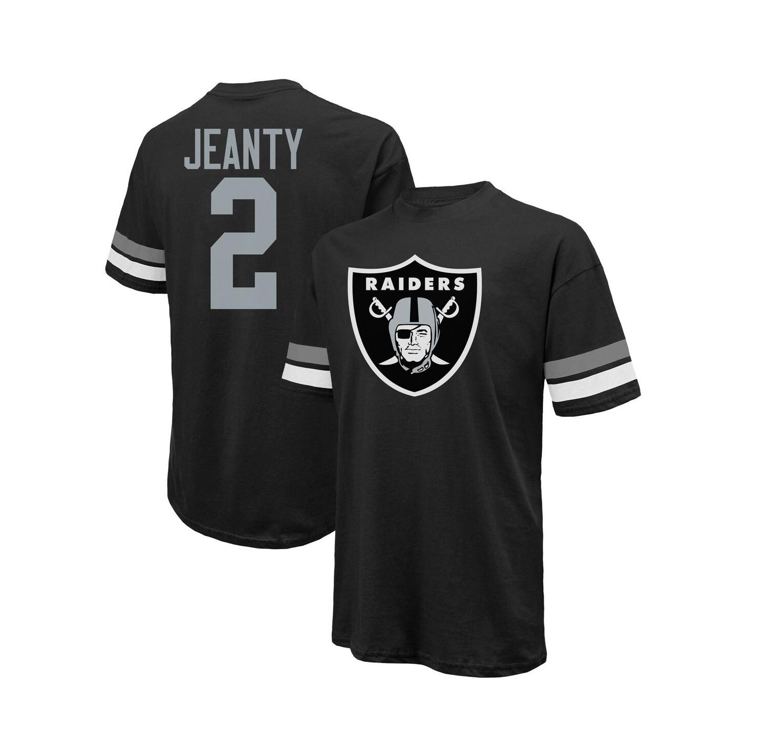 Men's Ashton Jeanty Black Las Vegas Raiders 2025 NFL Draft First Round Pick Oversized T-Shirt