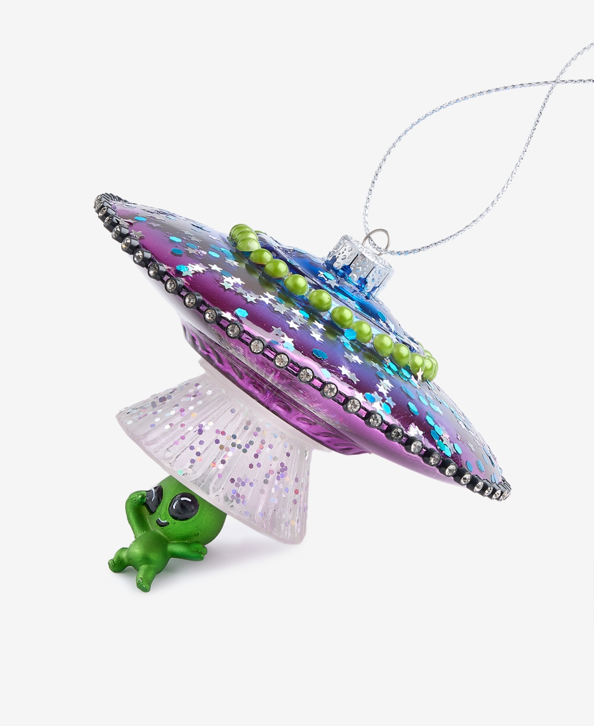 Holiday Lane Eclectic Charm Glass Ufo Ornament. Macy's Exclusive In Multi