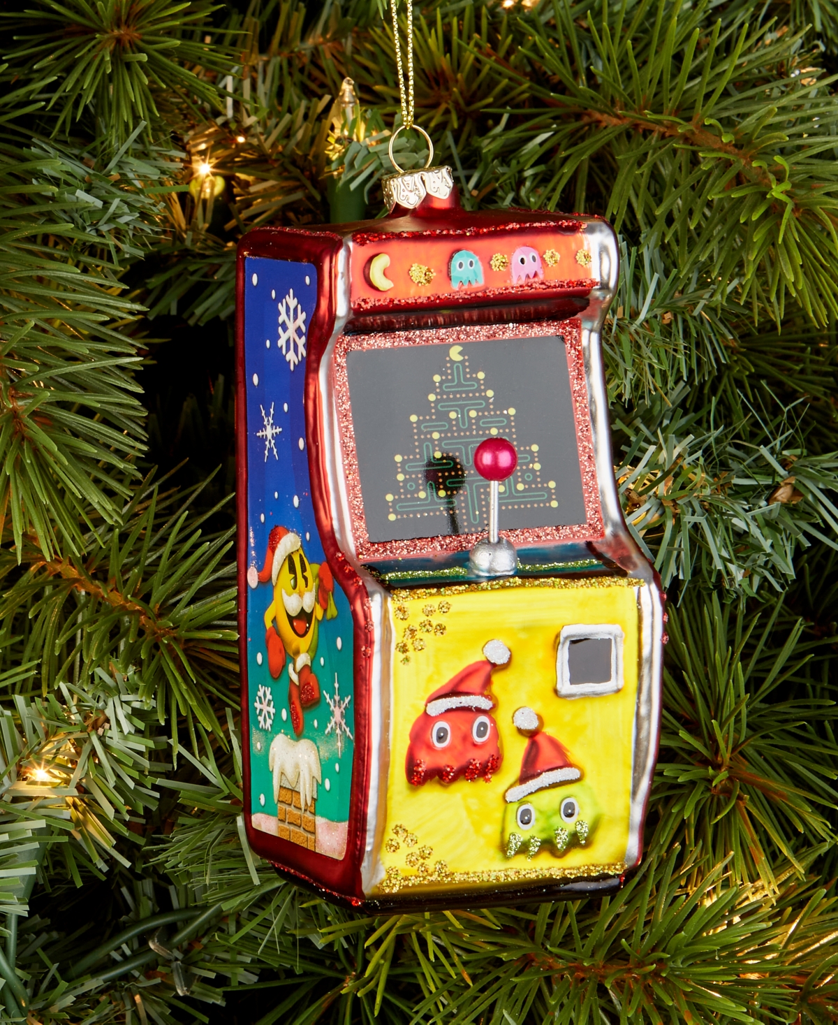 Holiday Lane Eclectic Charm Glass Game Machine Ornament, Macy's Exclusive In Transparent
