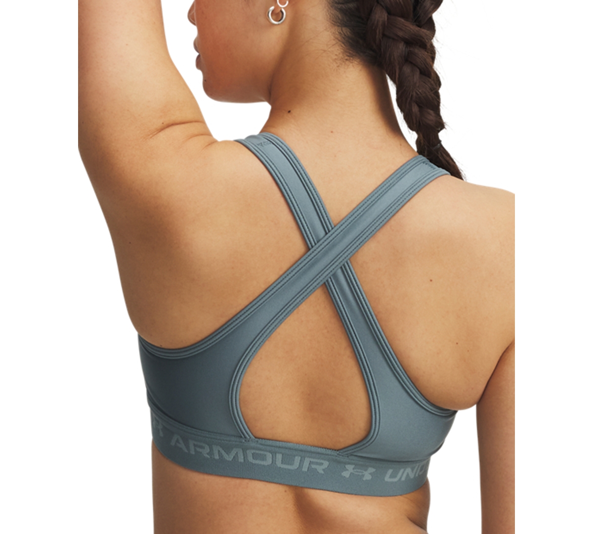 Under Armour Women's Medium Impact Sports Bra In Blue