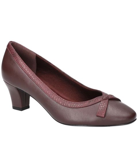 Женские туфли Easy Street Kata Pumps, цвет: Бордовый змеиный