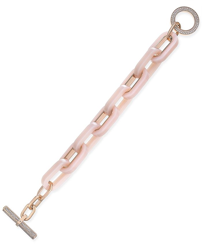 Michael kors toggle clearance bracelet rose gold