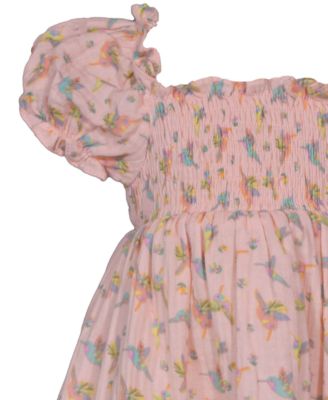 Baby Girls Hummingbird Smocked Dress