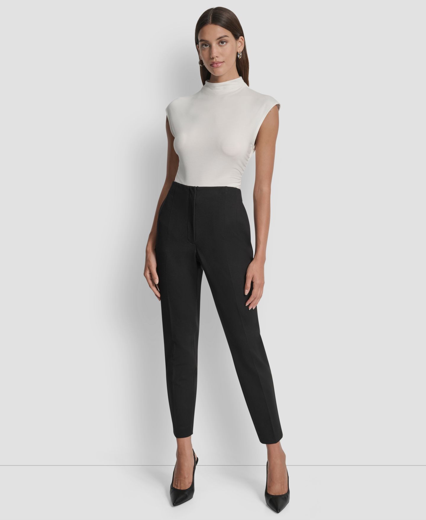 Женские брюки DKNY Hollywood Slim-Leg Ponte Knit — фото 4
