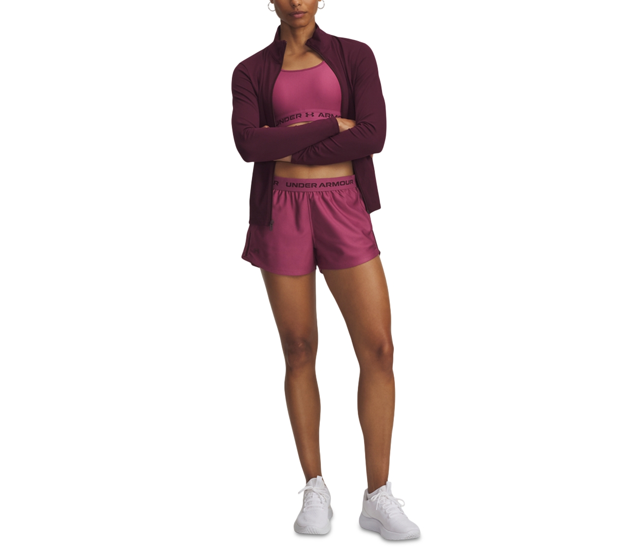Under Armour Women's Ua Tech Play Up Training Shorts In Pink