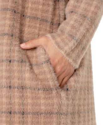 Women's Long-Sleeve Open-Front Sweater Coat