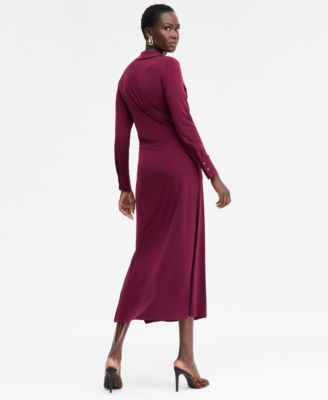 Women's Long-Sleeve Pocket Maxi Dress, Macy's Exclusive