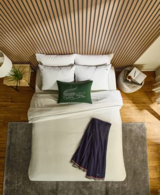 Lacoste Tiebreak Cotton 3-Pc. Duvet Cover Set, Full/Queen