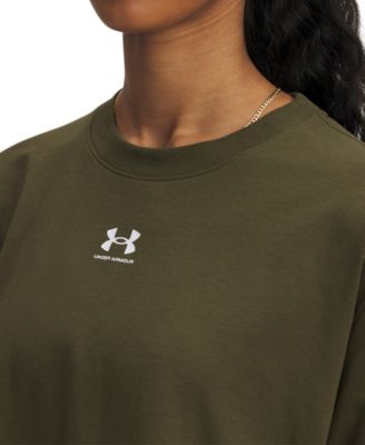 Women's Active Campus Boxy Cropped Long-Sleeve T-Shirt