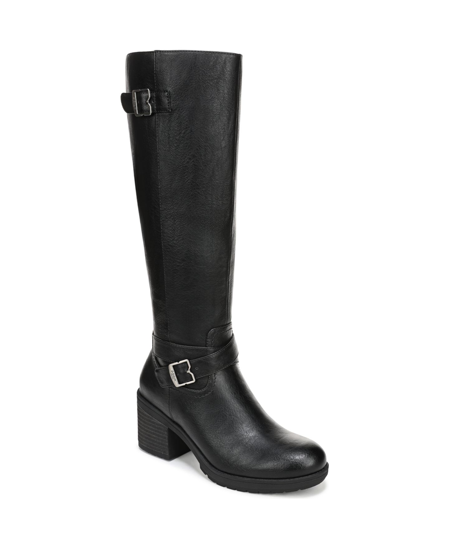 Женские ботинки Dr. Scholl's Prairie Zip Tall, цвет: Чёрная искусственная кожа — фото 1