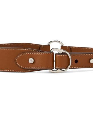 Lauren Ralph Lauren Equestrian D-Ring Leather Belt - Macy's