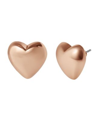 Pastel Beaded Bracelet & Heart Earrings Set