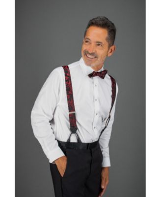 Men's Christian the Romantic Brocade Silk Button End Suspenders