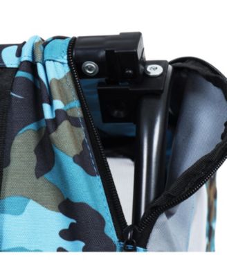 Heavy Duty Pet Bike Trailer - All-Terrain Wheels Blue/Grey