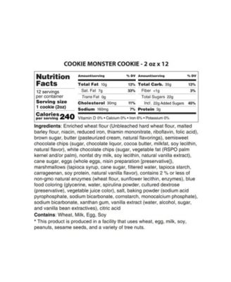 Cookie Monster Cookies Gift Box, 12 Cookies