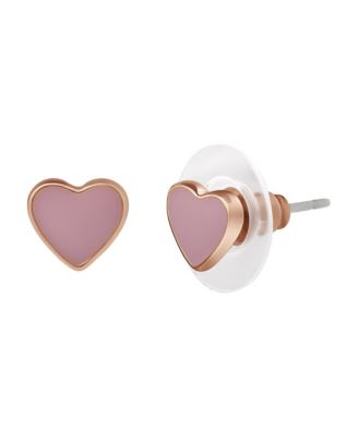 Heart Charm Necklace and Earrings Set