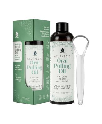 Ayurvedic Oral Pulling Oil Bundle – 3-Pack with Tongue Scrapers