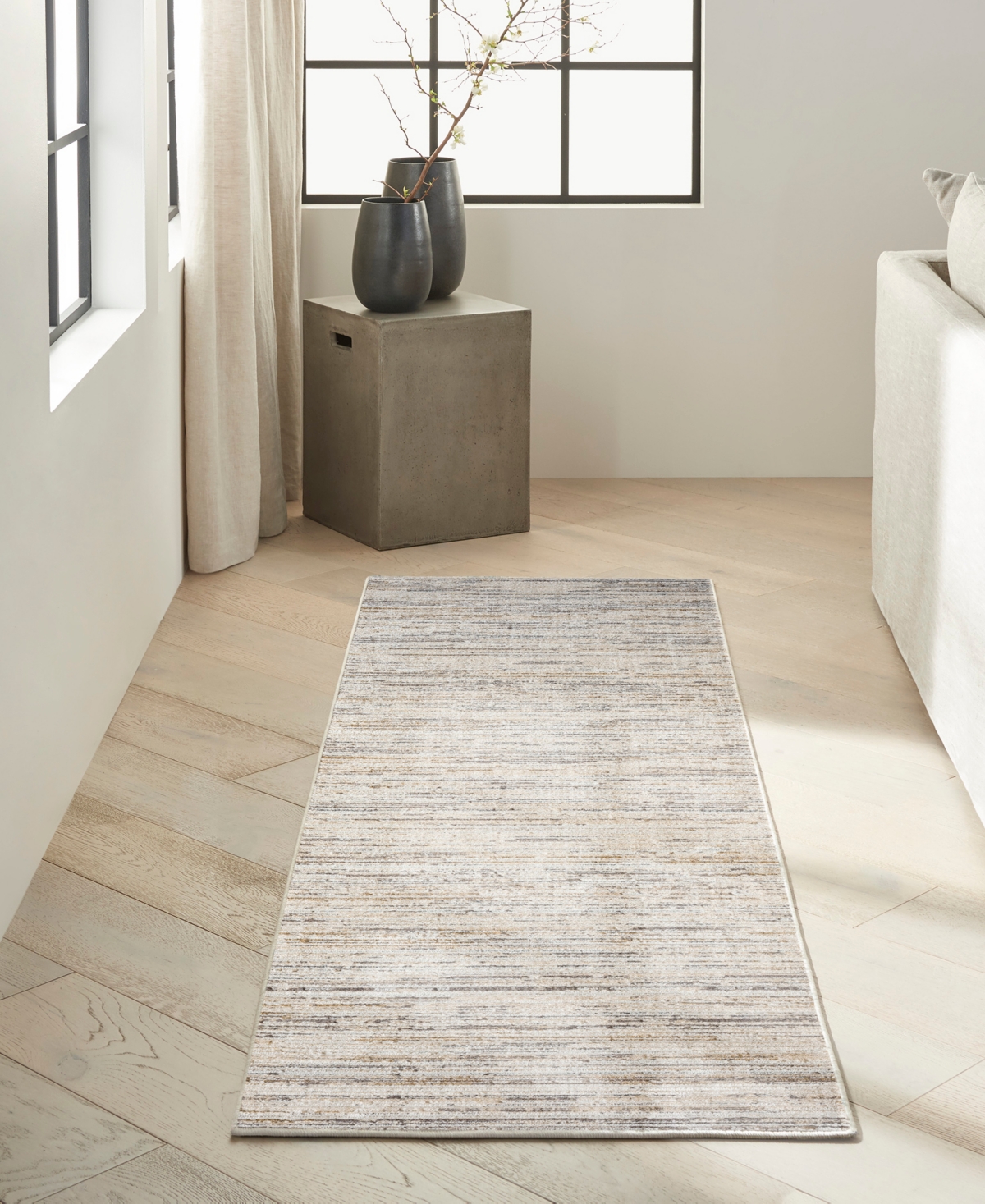 Calvin Klein CK078 Summit SUM04 2'2"x10' Runner Area Rug