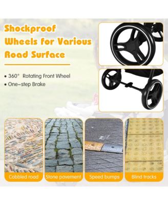 High Landscape Baby Stroller Pushchair with Expandable & Footmuff Canopy 20 lbs. 0-3 Years