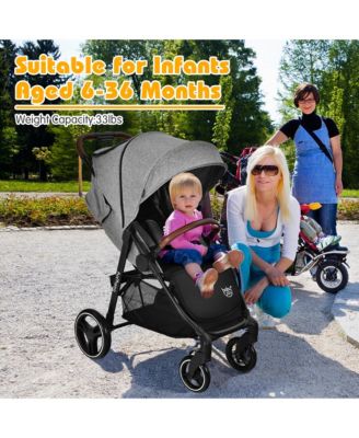 High Landscape Baby Stroller Pushchair with Expandable & Footmuff Canopy 20 lbs. 0-3 Years