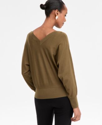Women's V-Neck Sweater, Created for Macy's