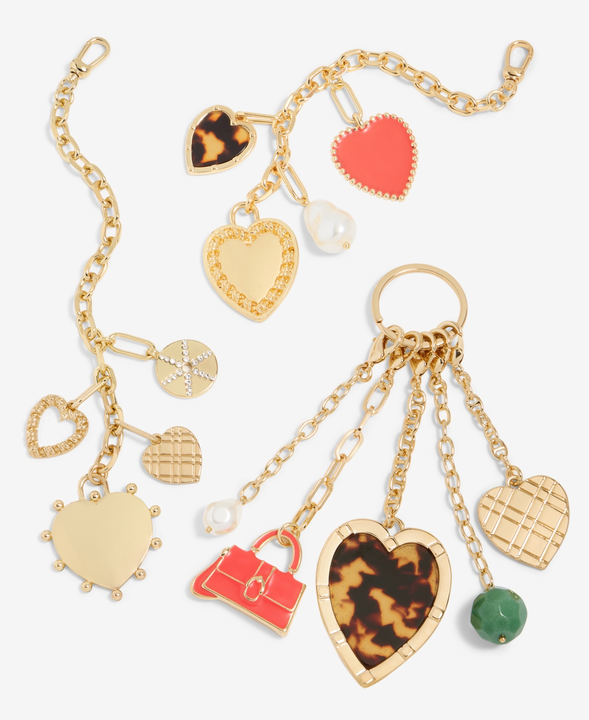 On 34th Handbag Heart Charms, Macy's Exclusive In Gold