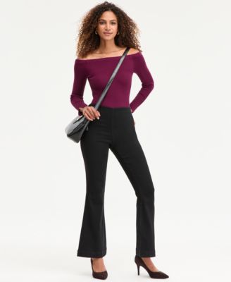 Women's High-Rise Pull-On Flare-Leg Jeans, Macy's Exclusive